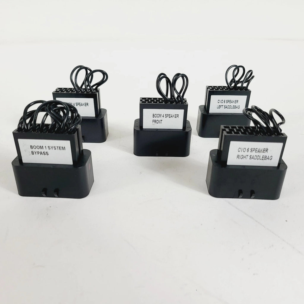Set of 2 Rockford Fosgate Boom Audio Amplifier Bypass Plugs for Harley Davidson (2014–2023)