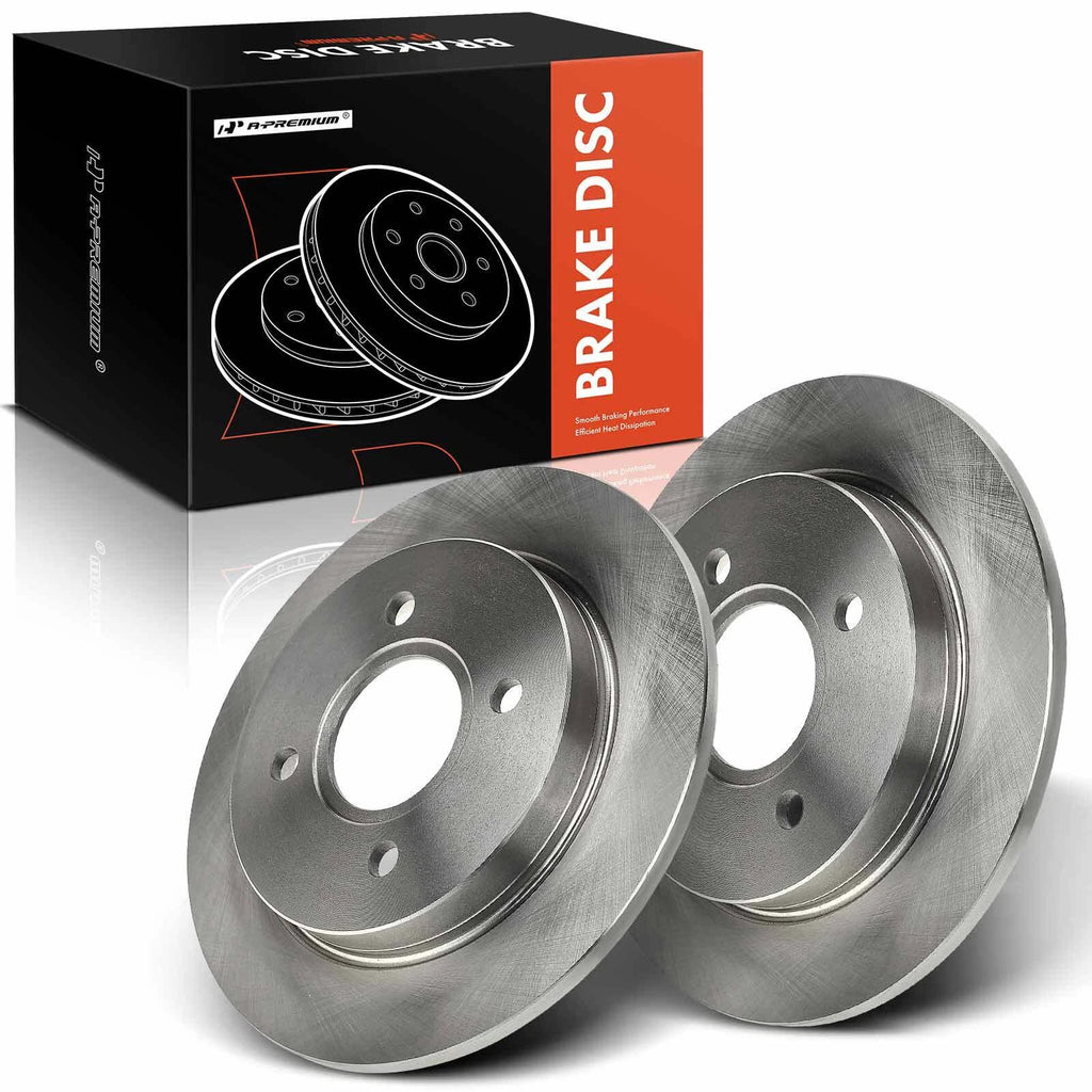 Rear Disc Brake Rotors for Ford Focus (2001–2007) Fiesta (2014–2019)
