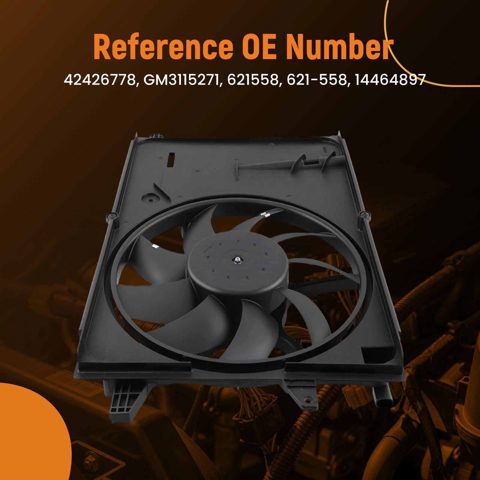 Electric Radiator Cooling Fan for Chevrolet Spark (2016–2022)