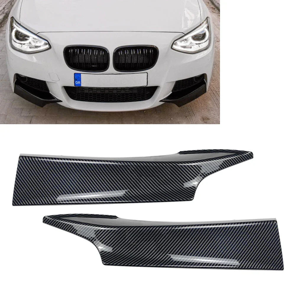 Carbon Look Front Bumper Splitter Cover for BMW 1 Series F20/F21 (2011-2015)