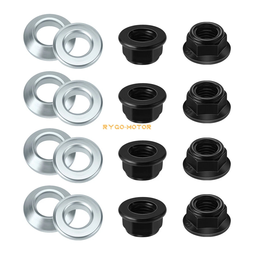 16PCS Wheel Lug Flange Nuts for Yamaha Raptor 660 (2001–2005)