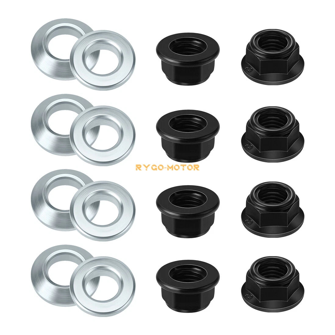 16PCS Wheel Lug Flange Nuts for Yamaha Raptor 660 (2001–2005)