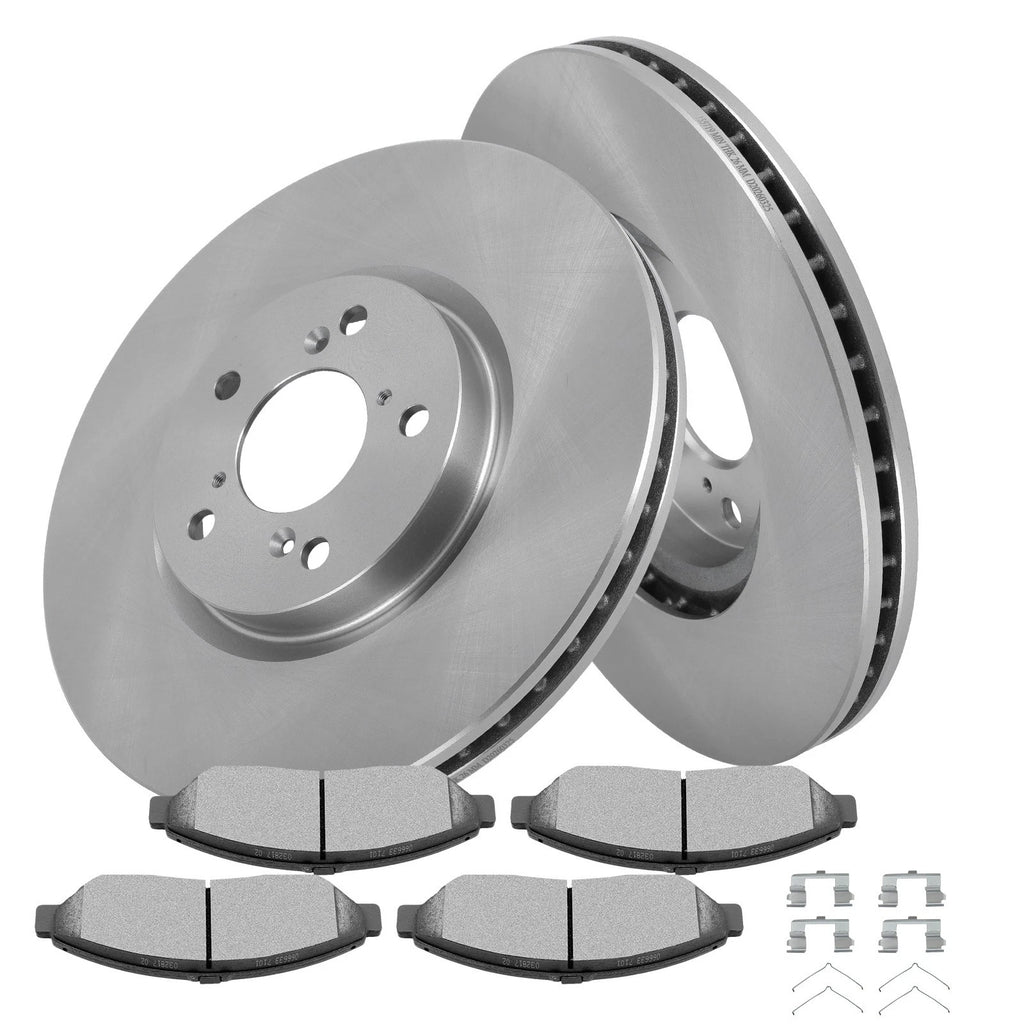 Front Brake Rotors & Ceramic Pads for Honda Pilot (2010–2013) Acura ZDX