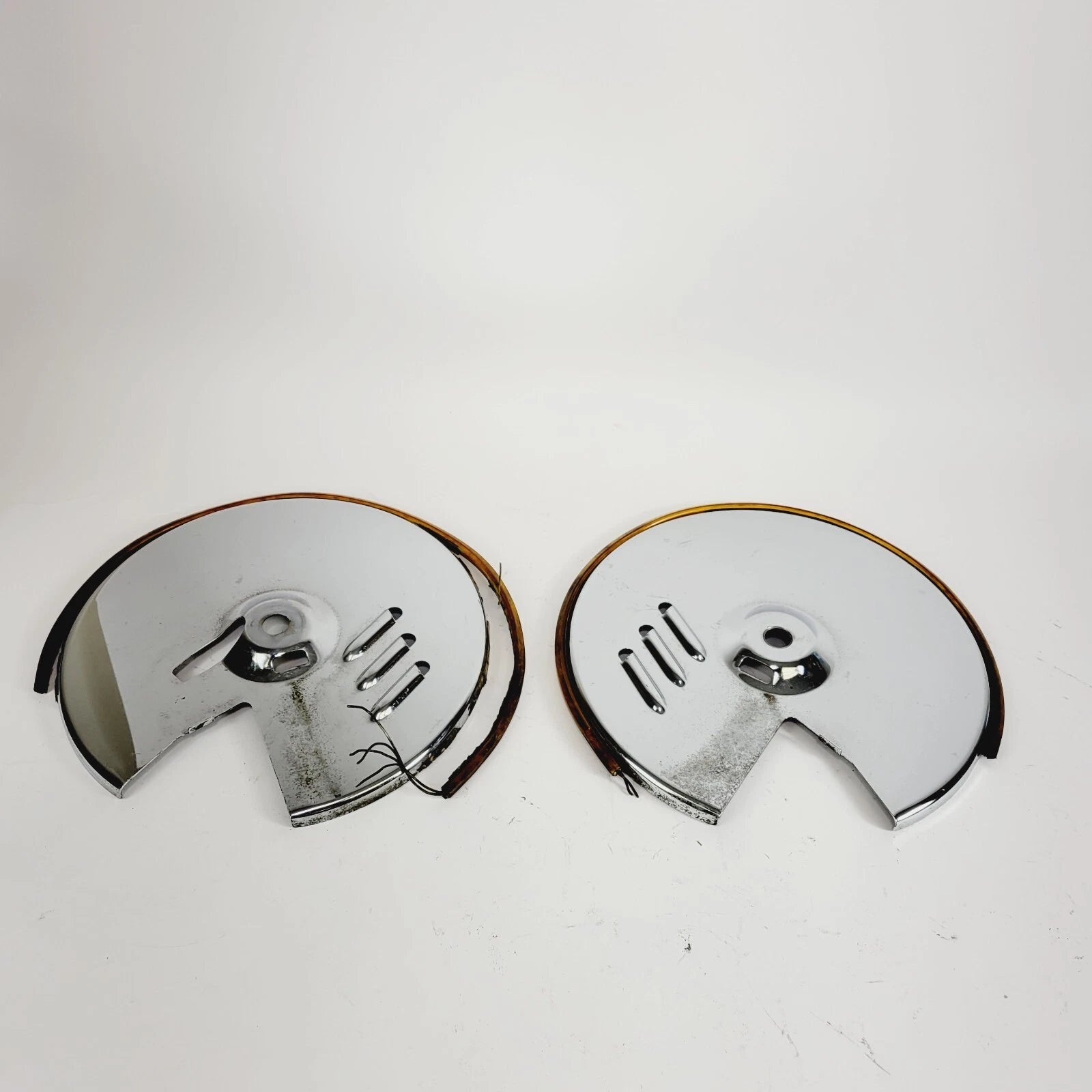 Front Chrome Rotor Covers for Harley Softail FXST FLST FXWG (1984–1991)