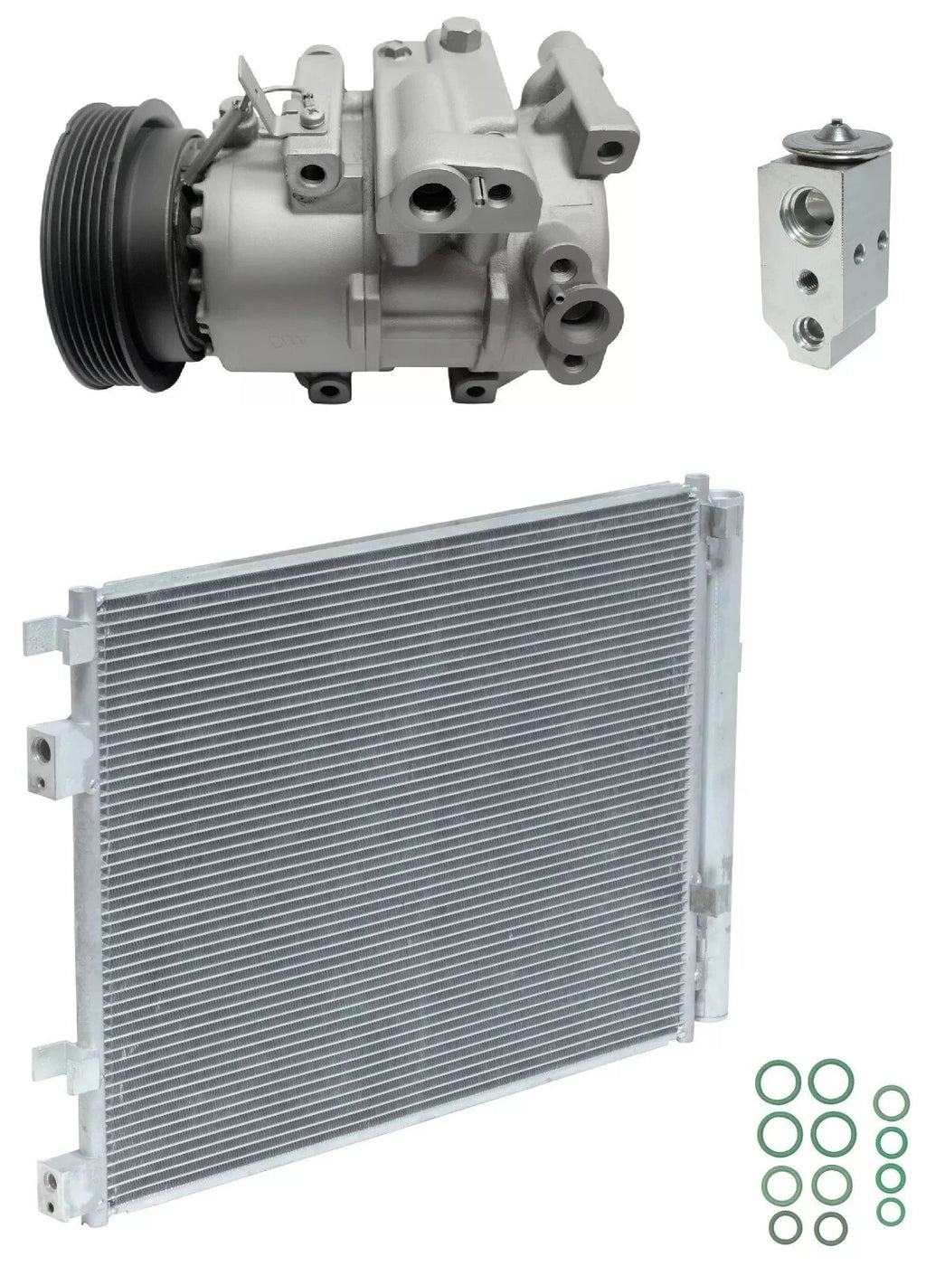 A C Compressor Kit with Condenser for Hyundai Veloster 1.6L (2014–2014)