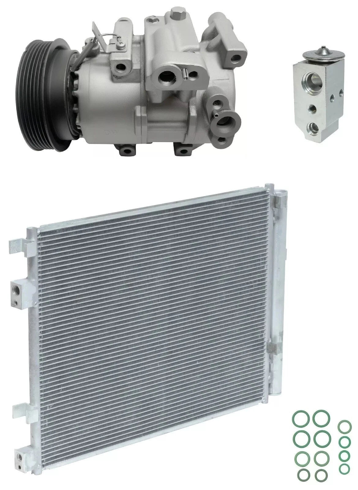 A C Compressor Kit with Condenser for Hyundai Veloster 1.6L (2014–2014)