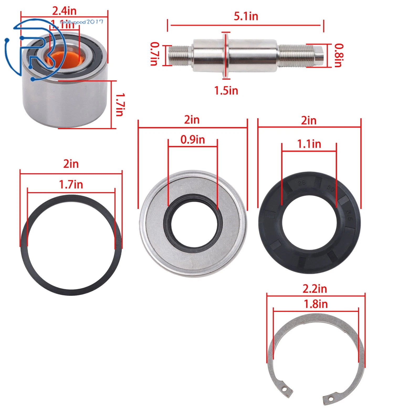 Jet Pump Bearing Seal Rebuild Kit for Seadoo GTX RXP RXT GTR