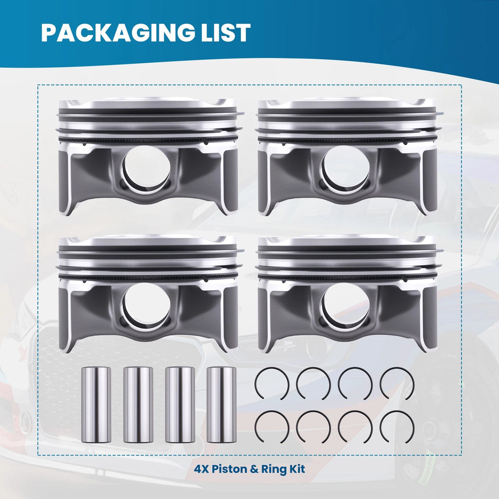 1.5T Pistons & Ring Kit for Buick Verano Regal Chevrolet Equinox Malibu GMC
