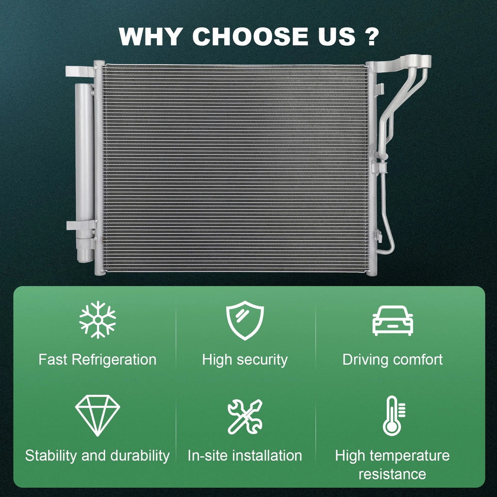 AC Condenser for Kia Optima, Hyundai Sonata (2011–2015)