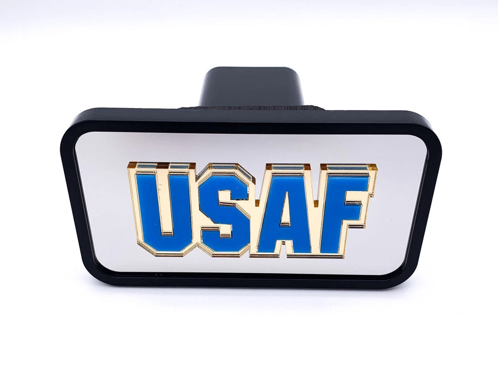 Tow Hitch Cover Front Rear Replacement with US Air Force Logo for 2 Inch Receivers (Fits)