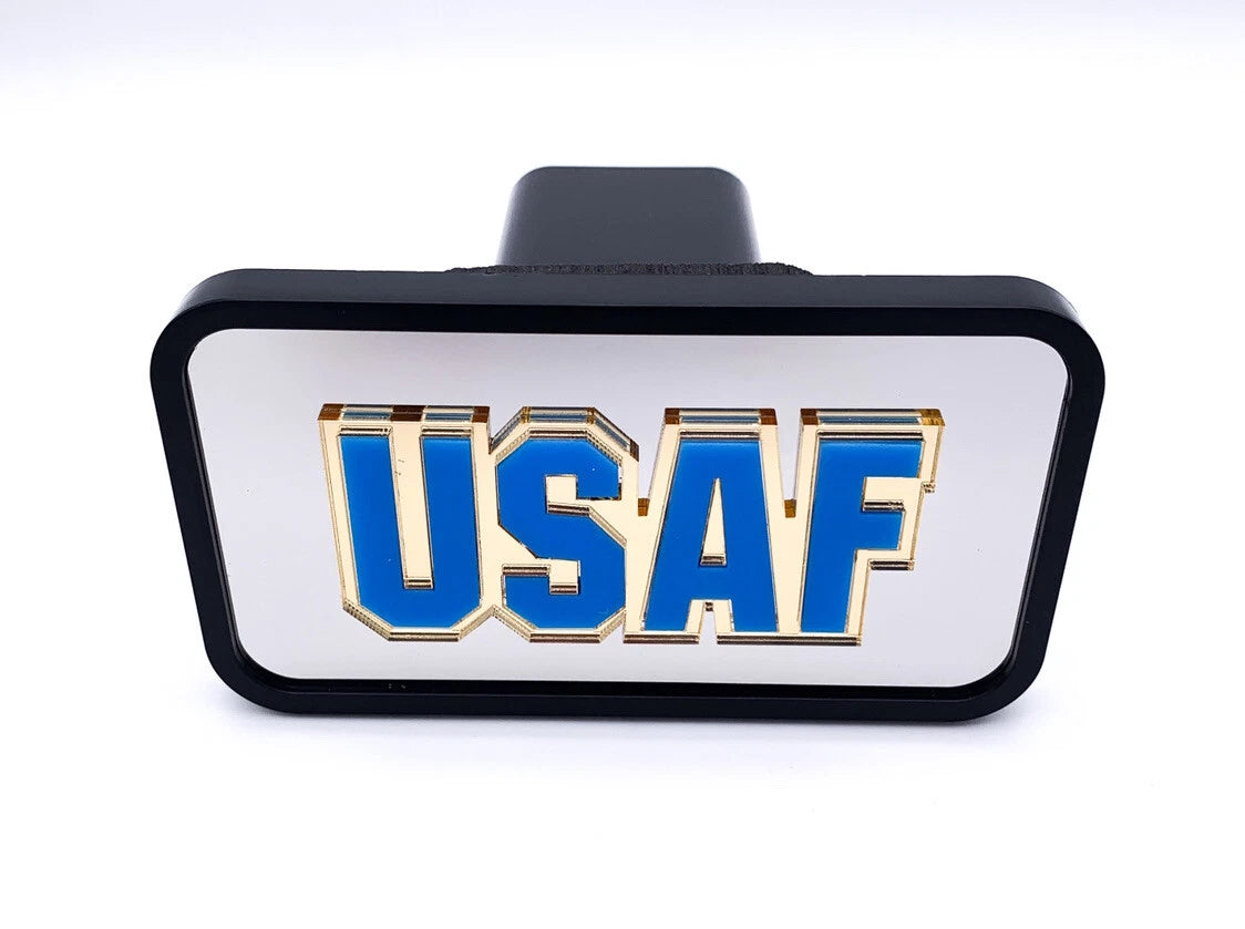 Tow Hitch Cover Front Rear Replacement with US Air Force Logo for 2 Inch Receivers (Fits)