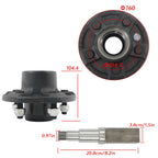Set of 5 Wheel Hub Kit for 5 on 5.5" Wheels (8.25” Square Spindle)