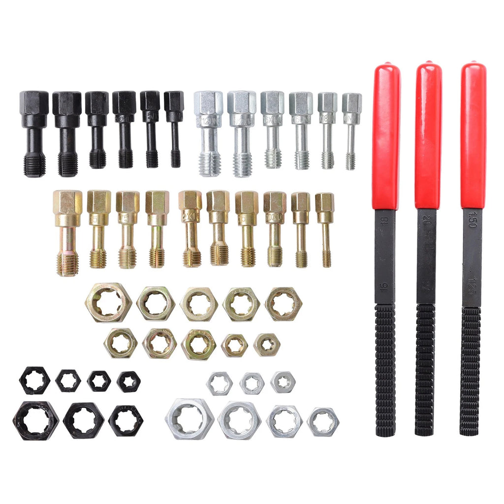 49-Piece Thread Repair Chaser Set for Metric Rethreading