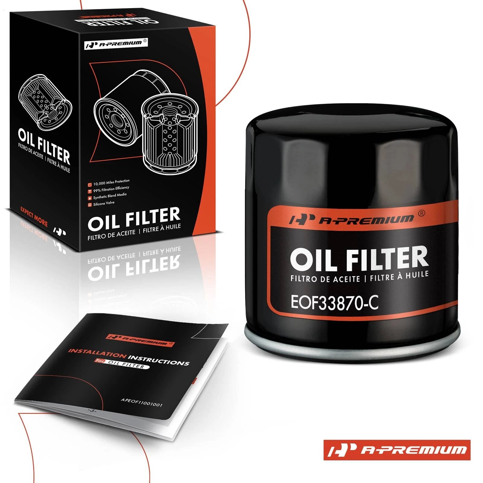 Engine Oil Filter for Chevrolet Silverado 1500, Equinox (2002–2013)