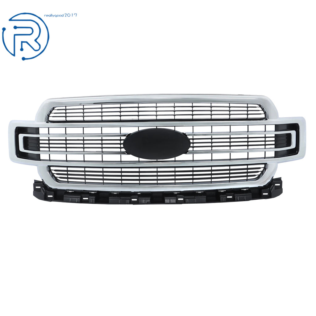 Chrome Front Bumper Upper Grille Mesh for Ford F150 (2018–2020)