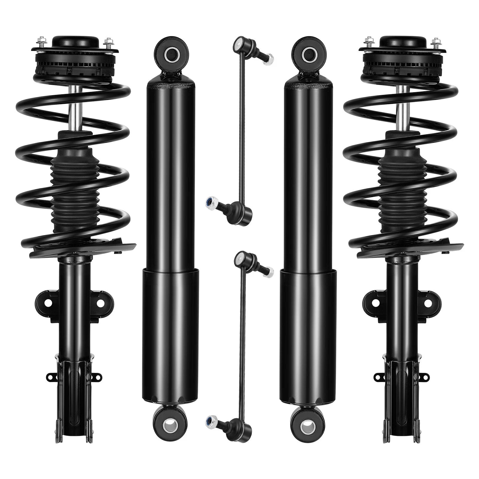 Set of 6 Front Struts, Sway Bars, Rear Shock for Dodge Grand Caravan (2008–2020)