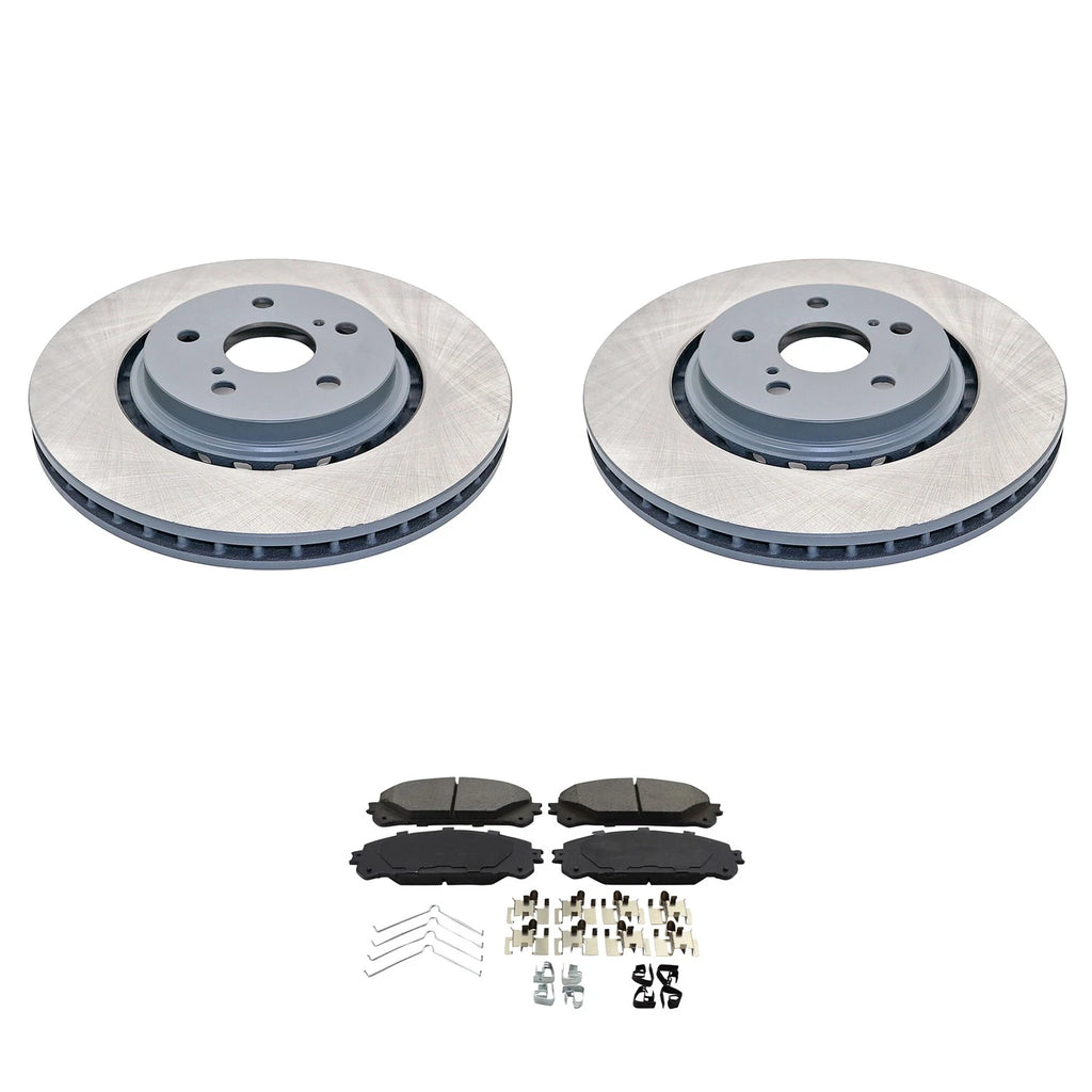 Front Rotors & Bosch QuietCast Ceramic Brake Pads Kit for NX350h Camry (2022–2023)