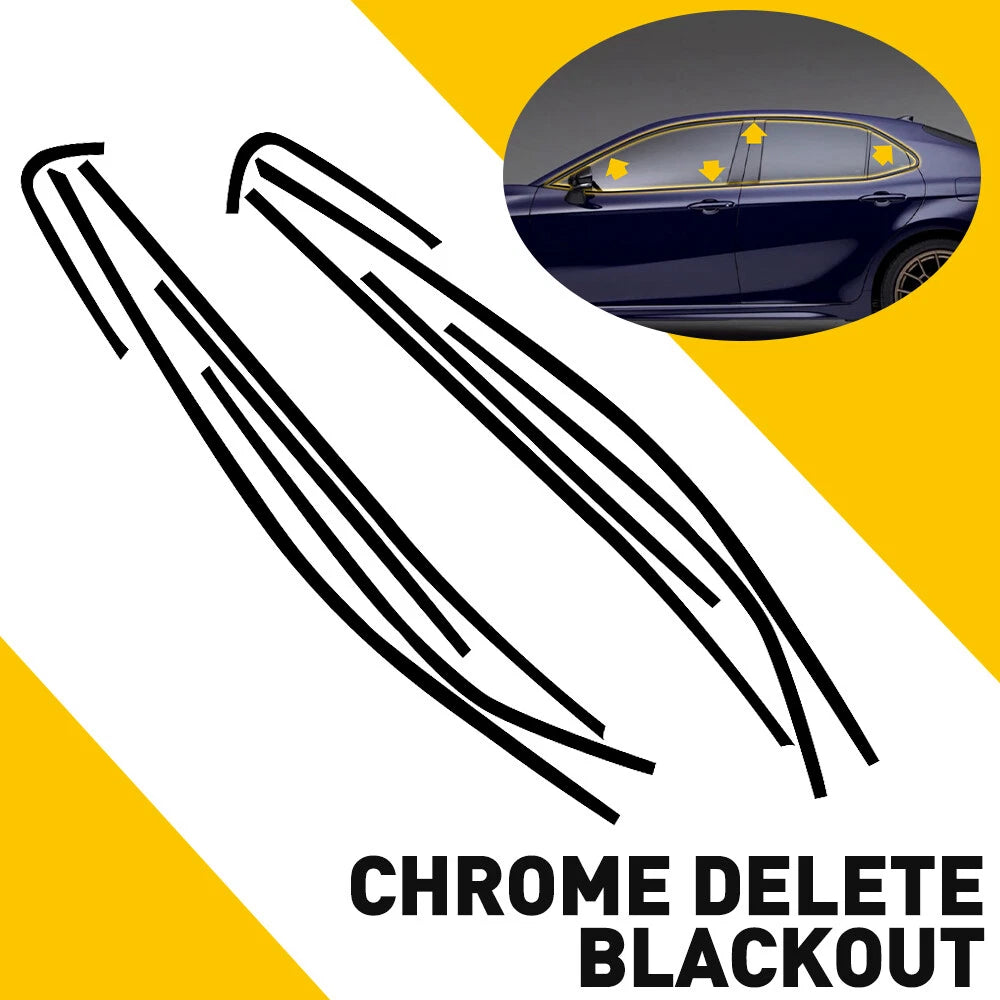 Chrome Delete Blackout Overlay for Toyota Camry (2018â2024)