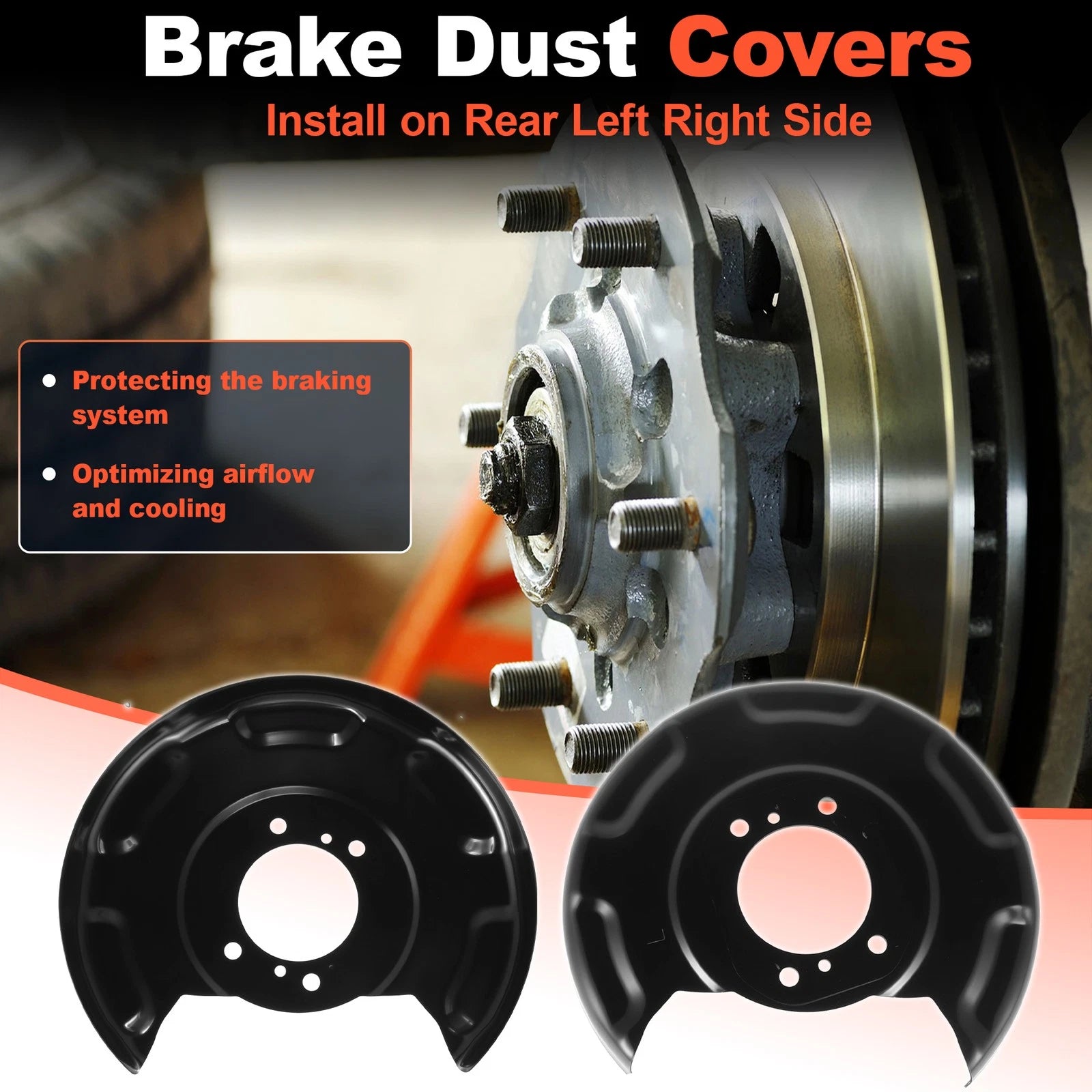 Rear Brake Dust Shield for Hyundai Elantra, Kia Forte (583903X000/583903X100)