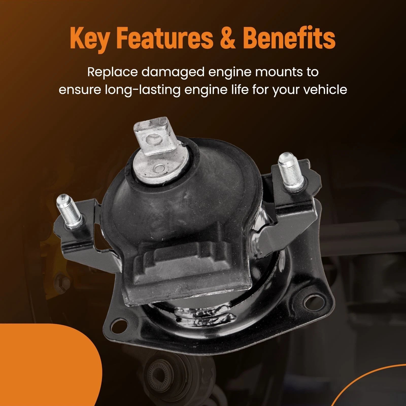 Engine Motor & Trans Mount Set for Honda Accord 3.0L (2003–2007)