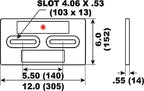 Hull Anode for Diver Dream (305 x 152 x 14mm)