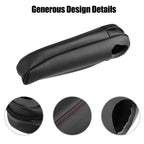 Front Seat Armrest Covers for Lexus RX300 RX330 RX350 Black w Red Stitches