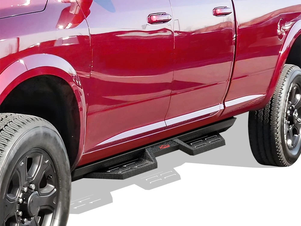 Set of 2 Steel Drop Down Steps for Dodge Ram 1500 2500 3500 (2009-2018)