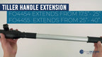 Telescopic Tiller Extension Handle for Outboard & Trolling (25"–40")