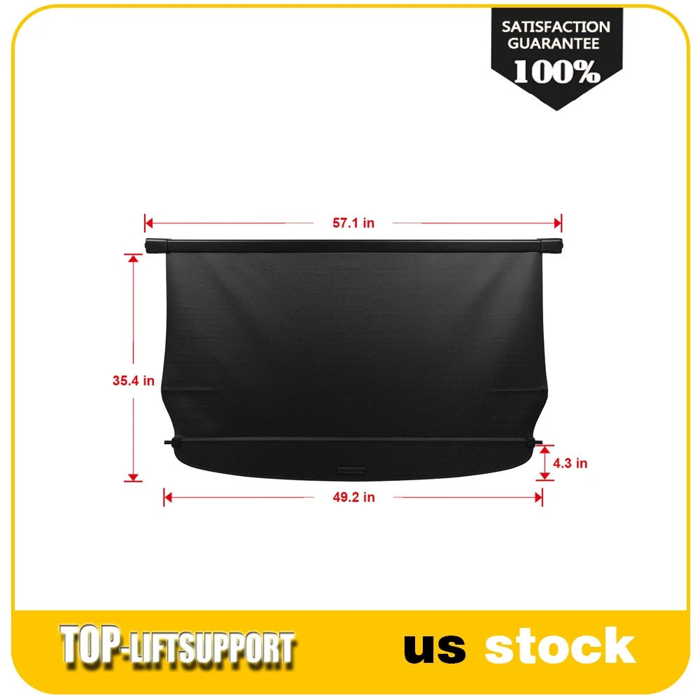 Rear Cargo Security Trunk Cover Carbon Fiber for Jeep Grand Cherokee (2006–2010)