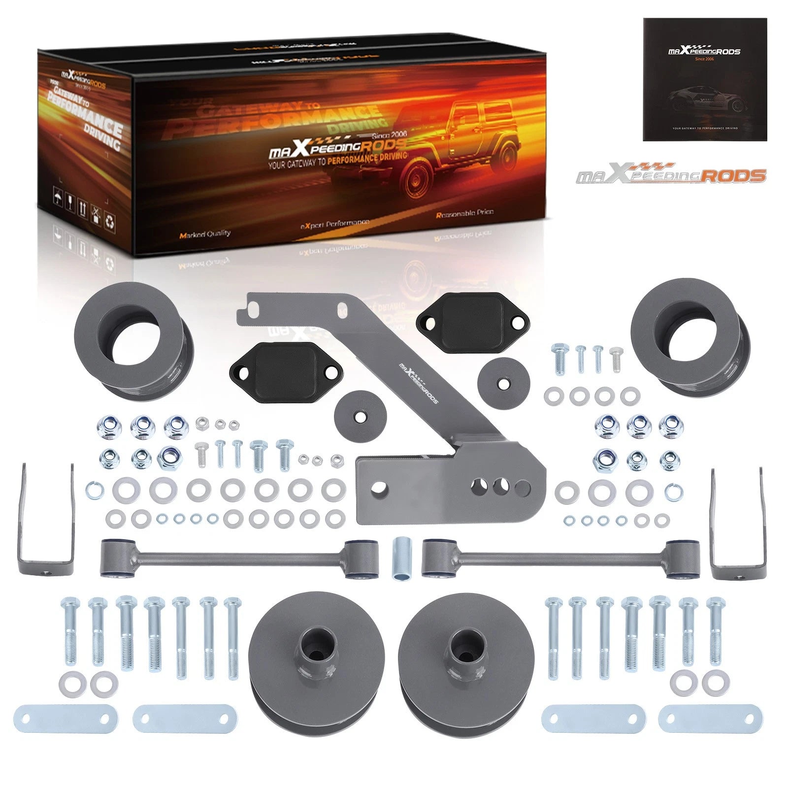 2.5 Inch Leveling Lift Brackets Kit for Jeep Wrangler JK (2007–2018)