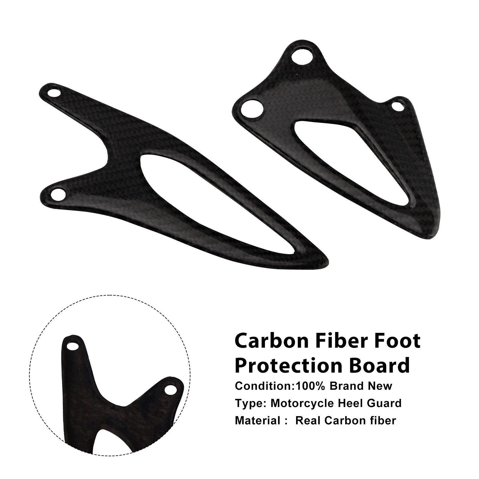 Carbon Fiber Foot Protection Board for Yamaha YZF R1 R1M (2020–2025)