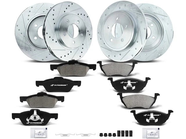 Front Brake Pad and Rotor Kit for Mazda Tribute (2005–2006, 2008) HZ242MD