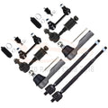 Set of 12 Lower Ball Joints & Tie Rods for Nissan Altima (1998–2001)