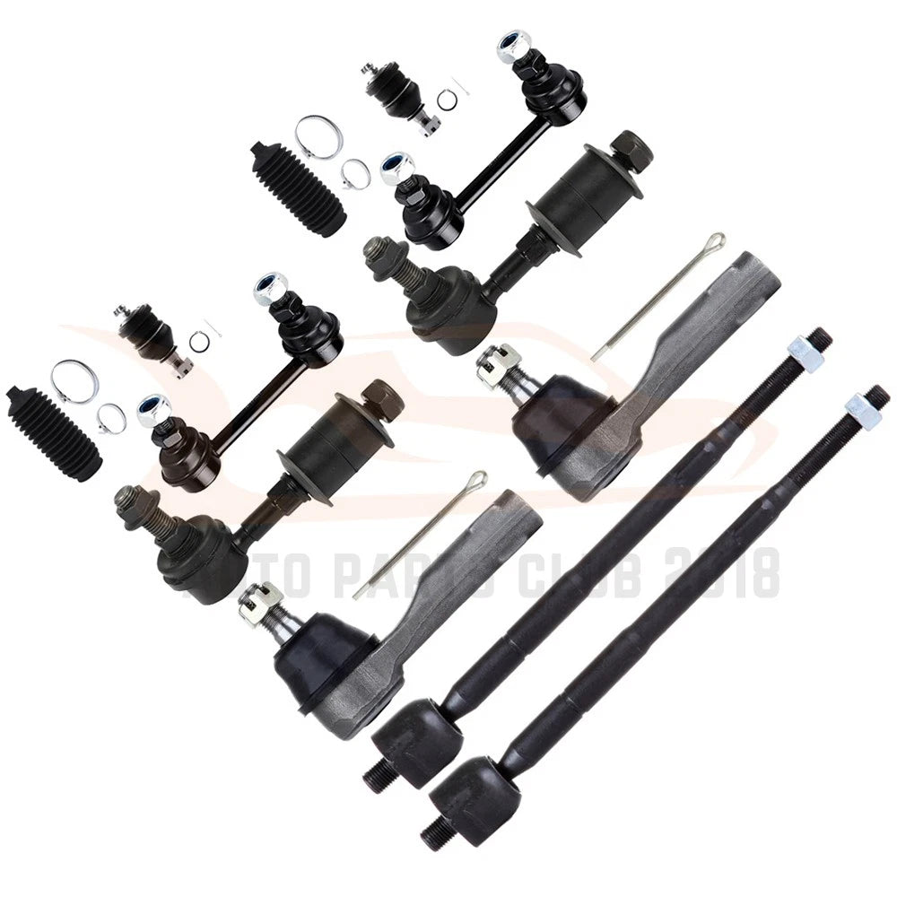 Set of 12 Lower Ball Joints & Tie Rods for Nissan Altima (1998–2001)