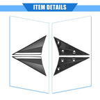 2 x Left Right Mirror Corner Triangle Covers for Hyundai Elantra (2014-2016)