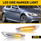 LED Fender Side Marker Light Turn Signal for BMW E60 E82 E83 E90 E92 E46 (2000–2015)
