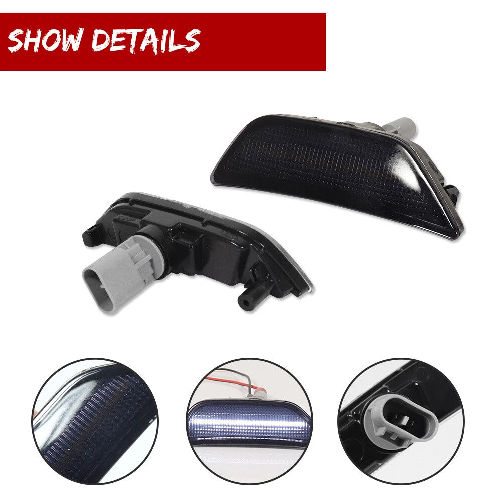LED Side Marker Light Assembly for Kia K5 Sedan (2021–2024) - Smoked White