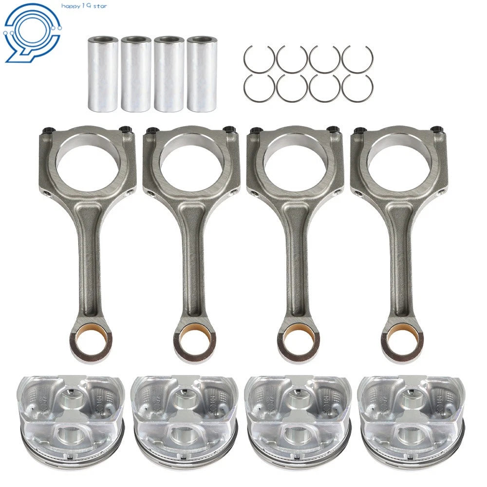 Set of 4 Connecting Rod Piston Kit for Hyundai Sonata 2011–2019 2.4L