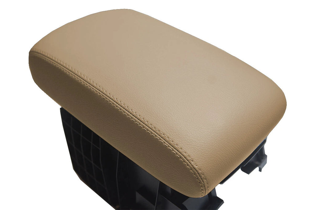 Leather Console Lid Pull Over Cover for Subaru Tribeca (2006–2014) Beige