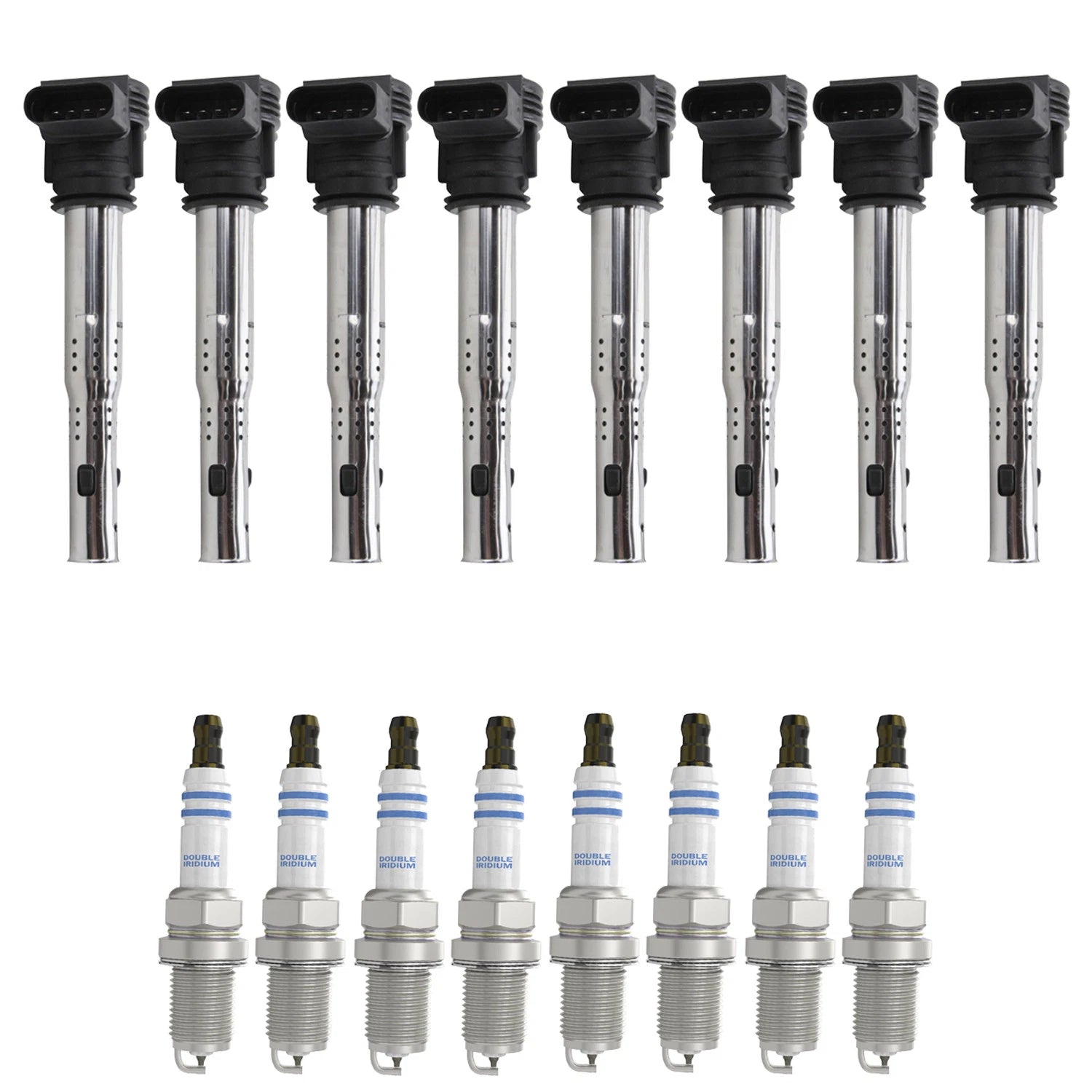Set of 8 Ignition Coils & Spark Plugs for Audi RS5 B8 4.2 V8 (2013–2015)