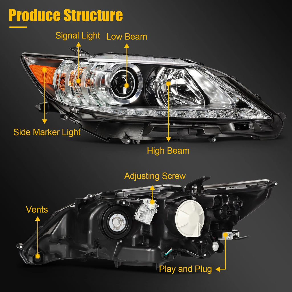LED Headlight Assembly for Lexus ES350 ES300h (2013–2015) Right Side