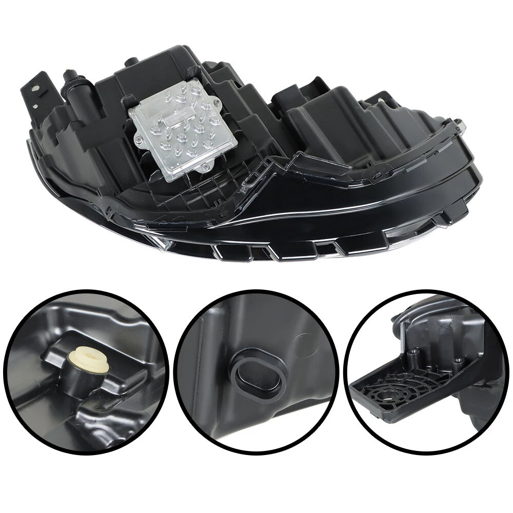 Full LED Headlight Headlamp w/DRL Driver Left Side for Ford Edge (2019–2021)