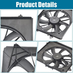 Passenger Side Radiator Cooling Fan Assembly for Honda Odyssey (2011–2017)