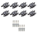 Set of 8 NGK Ignition Coils & Ruthenium HX Spark Plugs for Silverado Sierra Tahoe