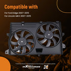 Electric Radiator Cooling Fan for Ford Edge, Lincoln MKX (2007-2015)