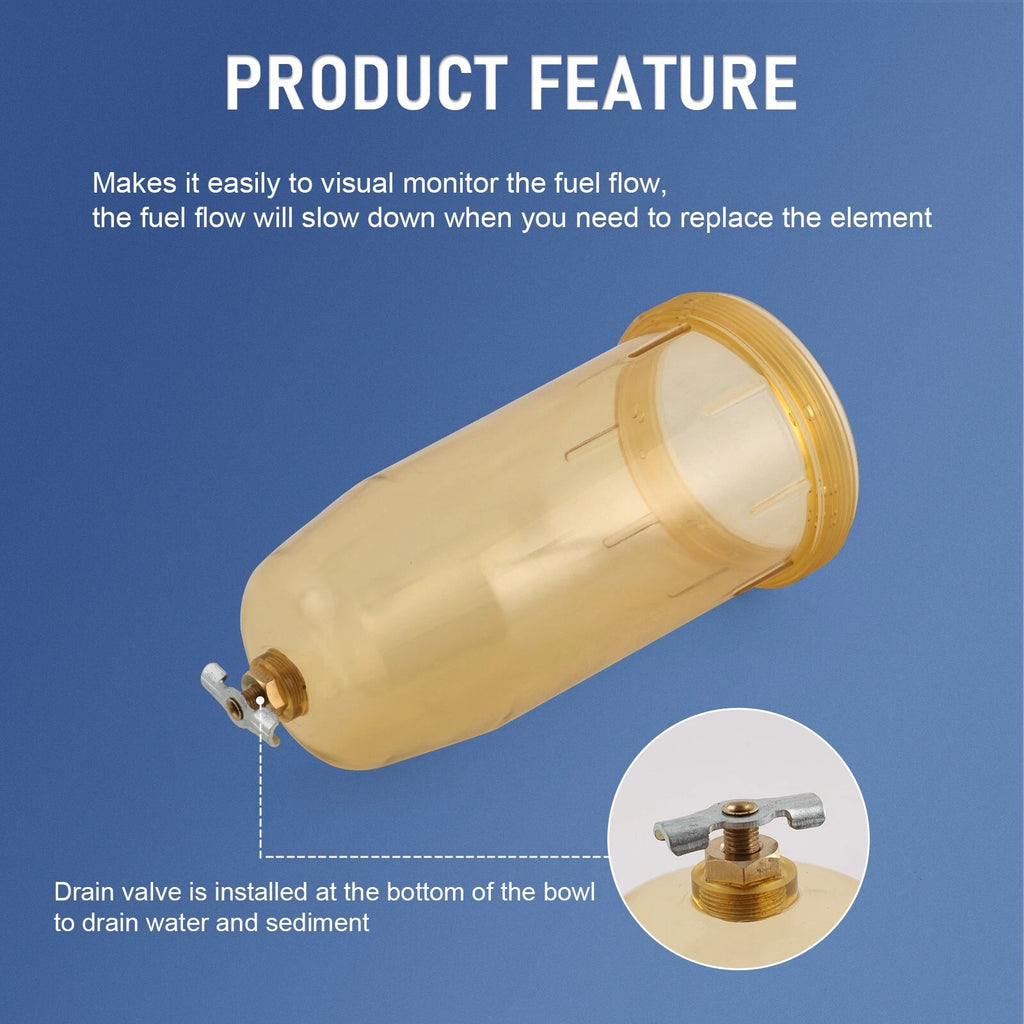 Fuel Tank Filter Replacement Bowl for Goldenrod 495 496 497