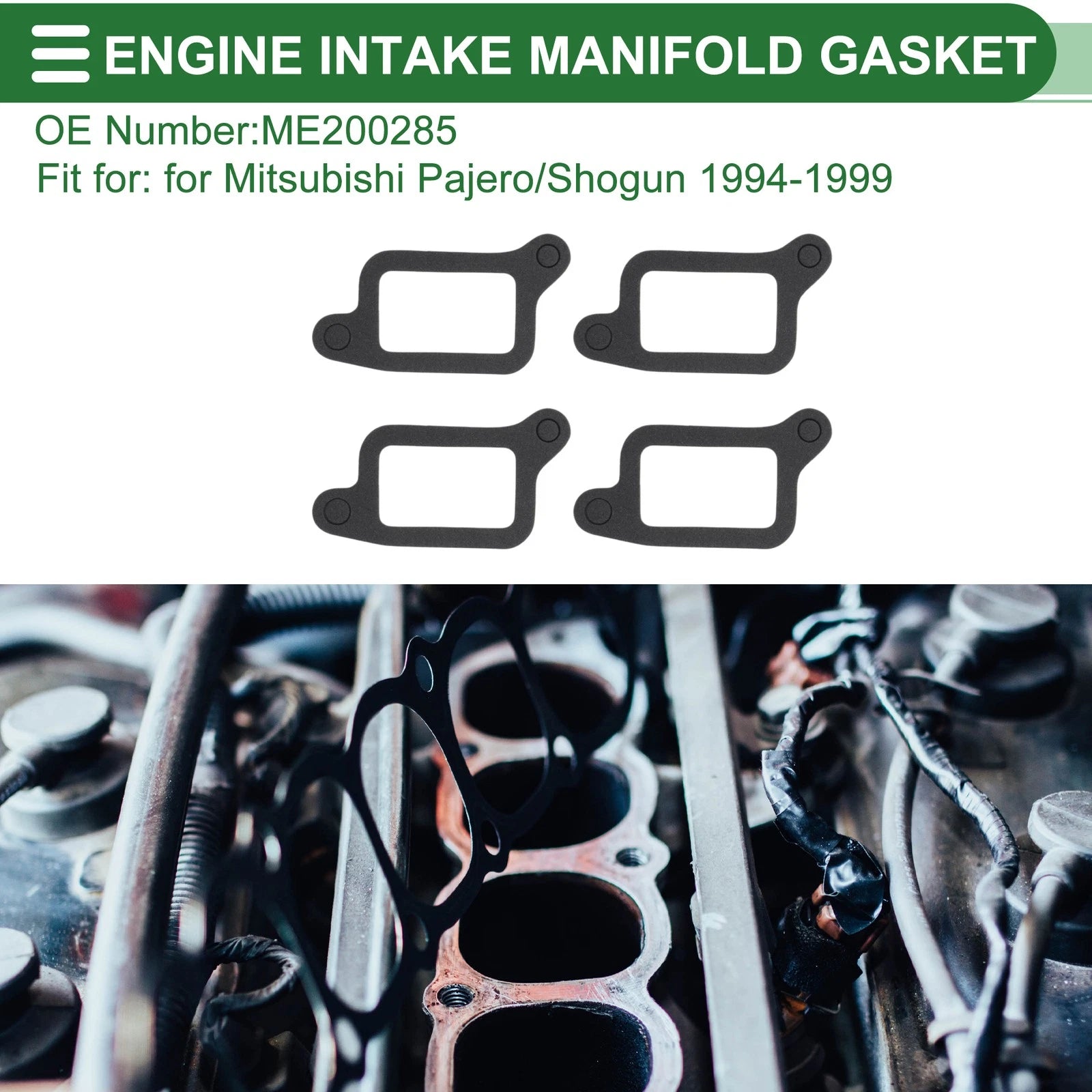 Engine Intake Manifold Gasket for Mitsubishi Pajero/Shogun (1994–1999) ME200285
