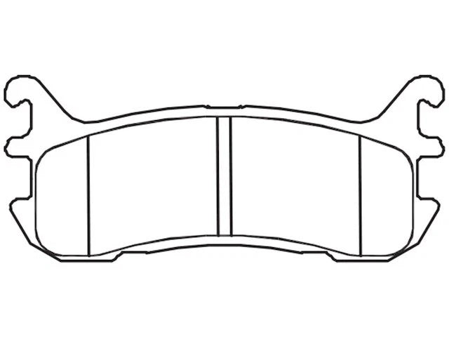 Rear Brake Pad Set for Mazda Miata (1994–1997, 1999–2005) MD956GG