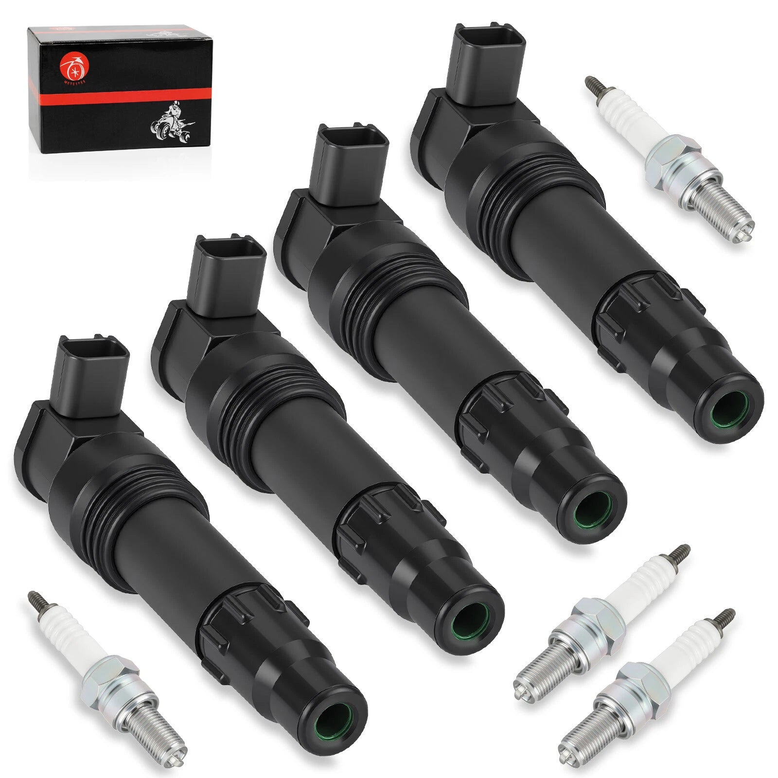 Ignition Coils + Iridium Spark Plugs for Suzuki Hayabusa B-King 1300 (2008–2019)