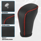 Shift Knob Cover for Honda Accord (2018–2022) - Black with Red Stitches